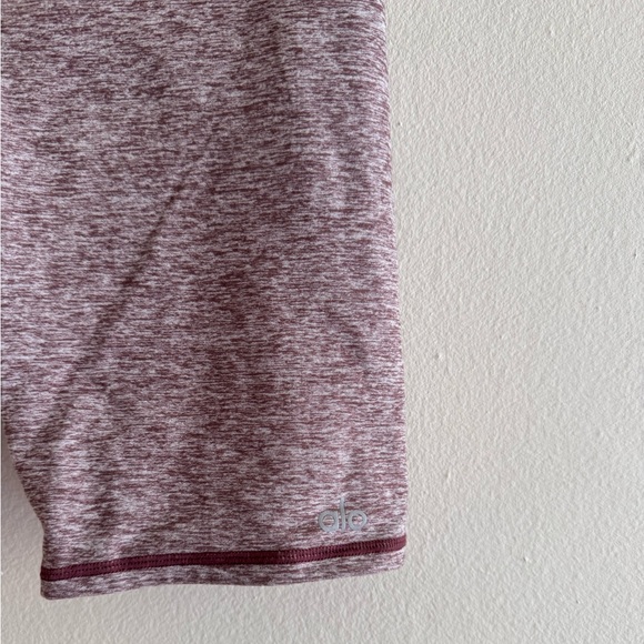Alo Yoga bike shorts mauve small 8” - Picture 6 of 6